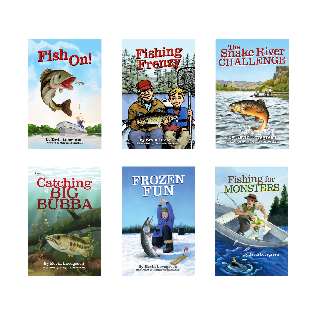 North American Fishing Club Blue Hardcover Books Lot of 6 