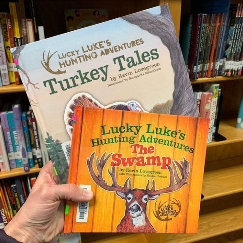 Deer Park Public Library - Looking for books about the outdoors for your  kids? Here are two of Kevin Lovegreen's newest Lucky Luke's Hunting  Adventures books. One is a picture book, Fishing